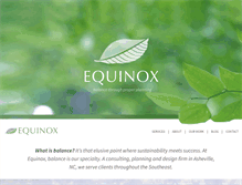 Tablet Screenshot of equinoxenvironmental.com