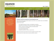 Tablet Screenshot of equinoxenvironmental.com.au